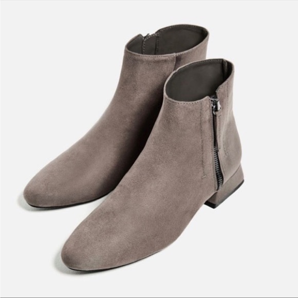 Zara Suede Ankle Bootie - Picture 2 of 7